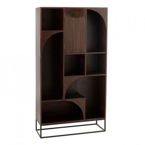 Étagère Design en Bois "Mode" 168cm Marron|Bibliothèque|Paris Prix