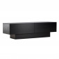 Meuble TV 2 Portes "Cuenca" 160cm Noir|Meuble TV|Paris Prix