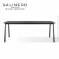 Table rectangulaire SALINERO 2x1m, pour bureau, piétement acier noir, plateau stratifié.|Table|100chaises Table rectangulaire SALINERO 2x1m, pour bureau, piétement acier noir, plateau stratifié.|Table|100chaises