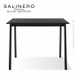 Table carrée 1x1m SALINERO de bureau, piétement acier noir, plateau stratifié|Table|100chaises Table carrée 1x1m SALINERO de bureau, piétement acier noir, plateau stratifié|Table|100chaises