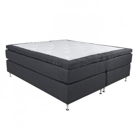 Lit Adulte Ferme "Alvdalen" 180x200cm Gris Foncé|Lit Adulte|Paris Prix