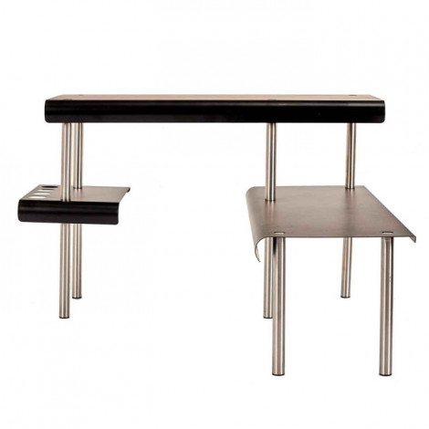 Étagère d'Angle de Cuisine "3 Niveaux" 50cm Noir|Equipement de Cuisine|Paris Prix