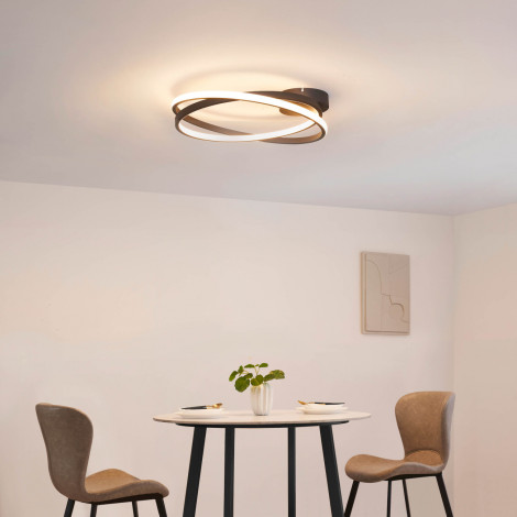 Plafonnier design noir LED dimmable 50 cm - Unity|Plafonnier|Kosilum