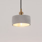 Suspension avec petit abat-jour en béton gris 16 cm - Liko|Suspensions|Kosilum
