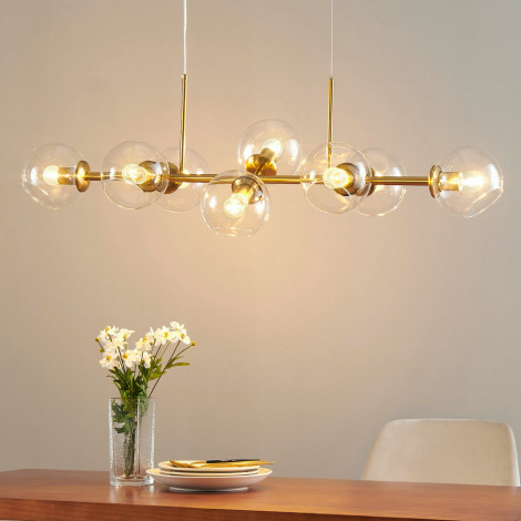 Grande suspension moderne 8 boules en verre - Carlotta|Lustre|Kosilum