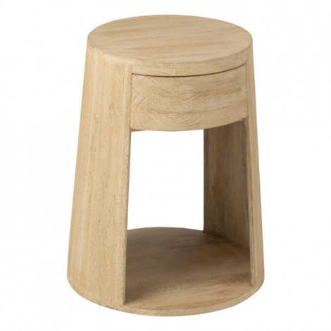 Table d'Appoint en Bois "Drawn" 50cm Naturel|Table Basse|Paris Prix