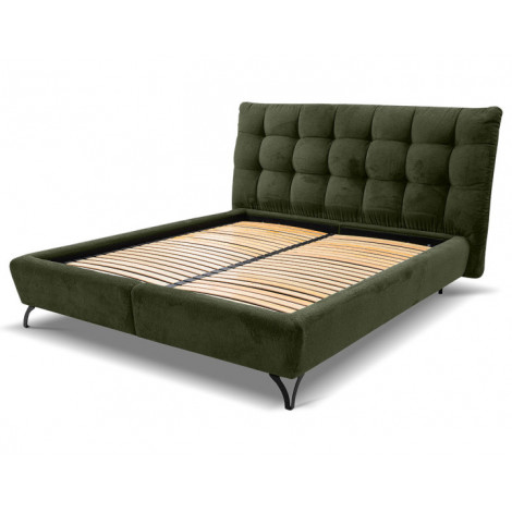 Sohan - lit coffre - 160x200 - en tissu bouclette - sommier inclus|Lit Adulte|BestMobilier
