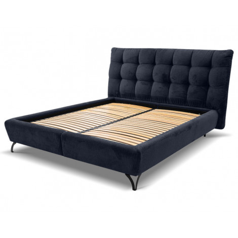 Sohan - lit coffre - 180x200 - en tissu bouclette - sommier inclus|Lit Adulte|BestMobilier
