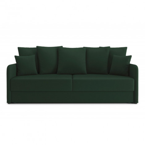 Canapé droit LUKA convertible velours vert 3 places|Canape|Baita Home