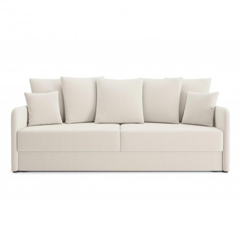 Canapé droit LUKA convertible velours beige 3 places|Canape|Baita Home