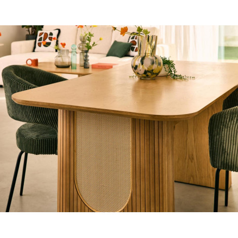 Milazzo - table à manger - bois - plaqué chêne - 180 cm|Table|BestMobilier