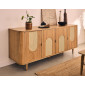 Milazzo - buffet bas - bois - plaqué chêne - 176 cm|Buffet|BestMobilier