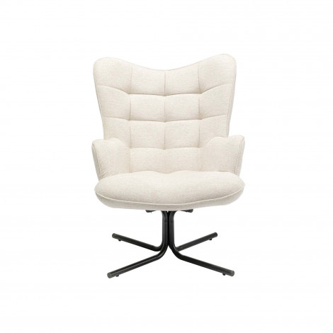 Fauteuil pivotant Oscar crème Kare Design|Fauteuil / Chauffeuse|Kare