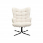 Fauteuil pivotant Oscar crème Kare Design|Fauteuil / Chauffeuse|Kare
