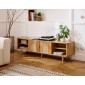 Milazzo - meuble tv - bois - plaqué chêne - 180 cm|Meuble TV|BestMobilier