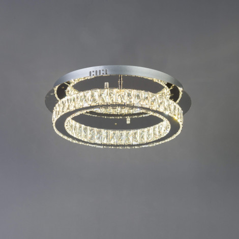 Plafonnier LED cristal cercle design (ø 45 cm) - Diez|Plafonnier|Kosilum Plafonnier LED cristal cercle design (ø 45 cm) - Diez|Plafonnier|Kosilum