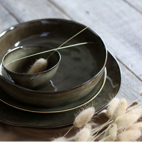 Service vaisselle marron Terra|Assiettes / Bowls / Coupelles|Artecoboutique