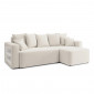 Canapé angle MIKE convertible velours beige 4 places|Canape|Baita Home
