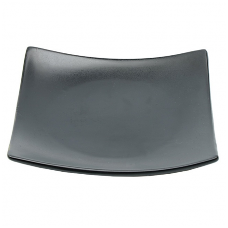 Assiette Carrée Noire Mate x4|Assiettes / Bowls / Coupelles|Artecoboutique