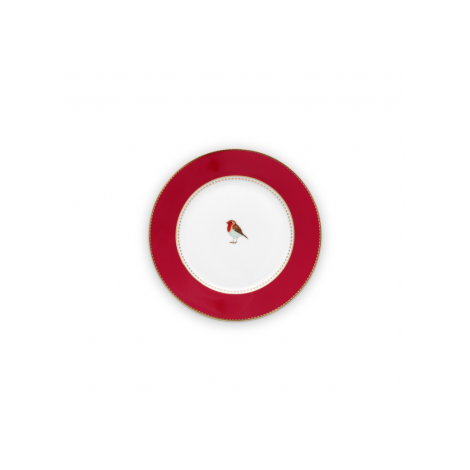 Assiette Rouge Love Birds x6|Assiettes / Bowls / Coupelles|Artecoboutique