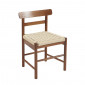 Lot de 2 chaises GIGI chêne massif couleur noyer et corde|Chaise|Baita Home
