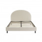 Lit OLAF tissu bouclette écru 140x190 sommier inclus|Lit Adulte|Baita Home