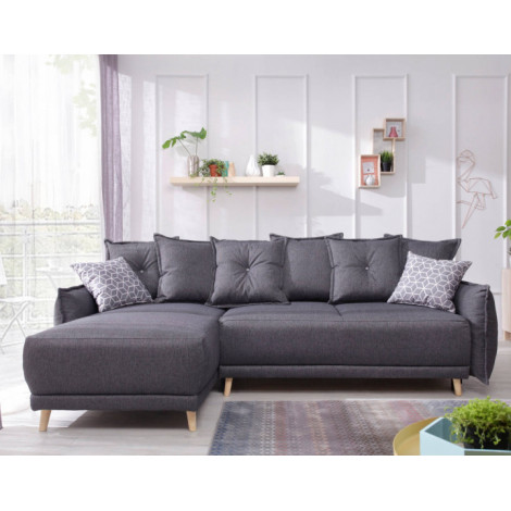 Lena - canapé d'angle réversible convertible - 4 places - style scandinave|Canape|BestMobilier