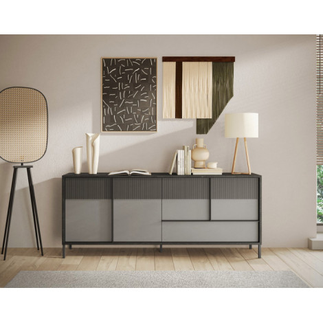 Jules - buffet bas - 4 portes et 1 tiroir - 206 cm|Buffet|BestMobilier