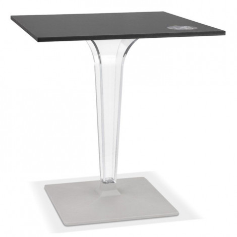 Table Carrée Intérieur & Extérieur "Summer" 71cm Noir|Table|Paris Prix