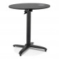 Table Pliable Ronde Intérieur & Extérieur "Dorthy" 74cm Noir|Table|Paris Prix