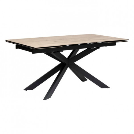 Table à Manger Extensible Effet Bois "Boot" 160-240cm Naturel|Table|Paris Prix