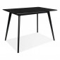 Table à Manger en Bois "Percy" 120cm Noir|Table|Paris Prix