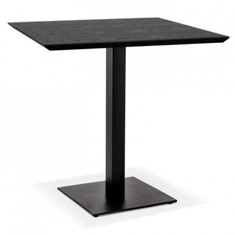 Table à Manger Carrée "Dollie" 75cm Noir|Table|Paris Prix