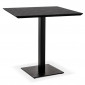 Table à Manger Carrée "Dollie" 75cm Noir|Table|Paris Prix
