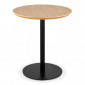 Table à Manger Ronde "Addie" 75cm Naturel & Noir|Table|Paris Prix