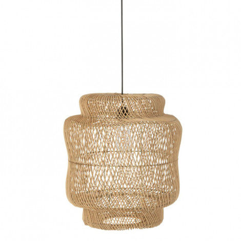 Lampe Suspension en Rotin "Rosa" 60cm Naturel|Suspensions|Paris Prix