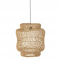 Lampe Suspension en Rotin "Rosa" 60cm Naturel|Suspensions|Paris Prix