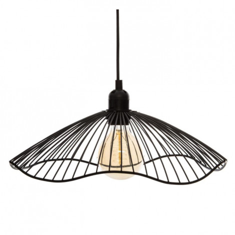 Lampe Suspension Design en Métal "Galt" 34cm Noir|Suspensions|Paris Prix
