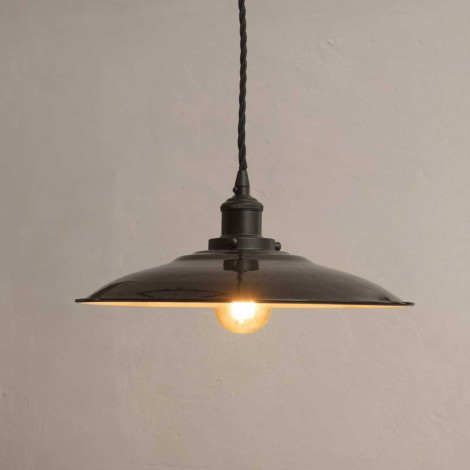 Suspension rétro noire 34cm|Suspensions|Lampe Avenue