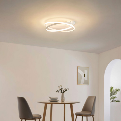 Plafonnier blanc design LED dimmable 50 cm - Unity|Plafonnier|Kosilum