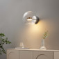 Applique chromée LED boule transparente - Gica|Appliques murales|Kosilum