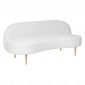 Canapé 2 Places en Tissu Bouclette "Insi" 172cm Blanc|Canape|Paris Prix