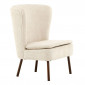 Fauteuil Design Bouclette "Hallso" 92cm Beige|Fauteuil / Chauffeuse|Paris Prix