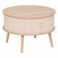 Table Basse 2 Portes "Nysos" 60cm Beige|Table Basse|Paris Prix