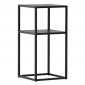 Table d'Appoint en Métal "Punta Arenas" 60cm Noir|Table Basse|Paris Prix