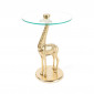 Table d'Appoint Design "Animality Girafe" 58cm Or|Table Basse|Paris Prix