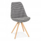 Chaise en Tissu Pied de Poule "Avery" 84cm Noir|Chaise|Paris Prix
