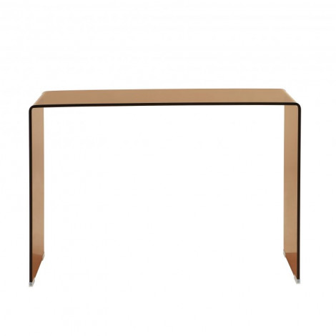 Console GINZA verre trempé caramel 110cm|Console|Baita Home