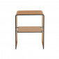 Table de chevet GINZA verre trempé ambré h50 cm|Chevet|Baita Home