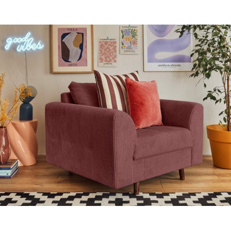 Rune - fauteuil - en velours côtelé|Fauteuil / Chauffeuse|BestMobilier